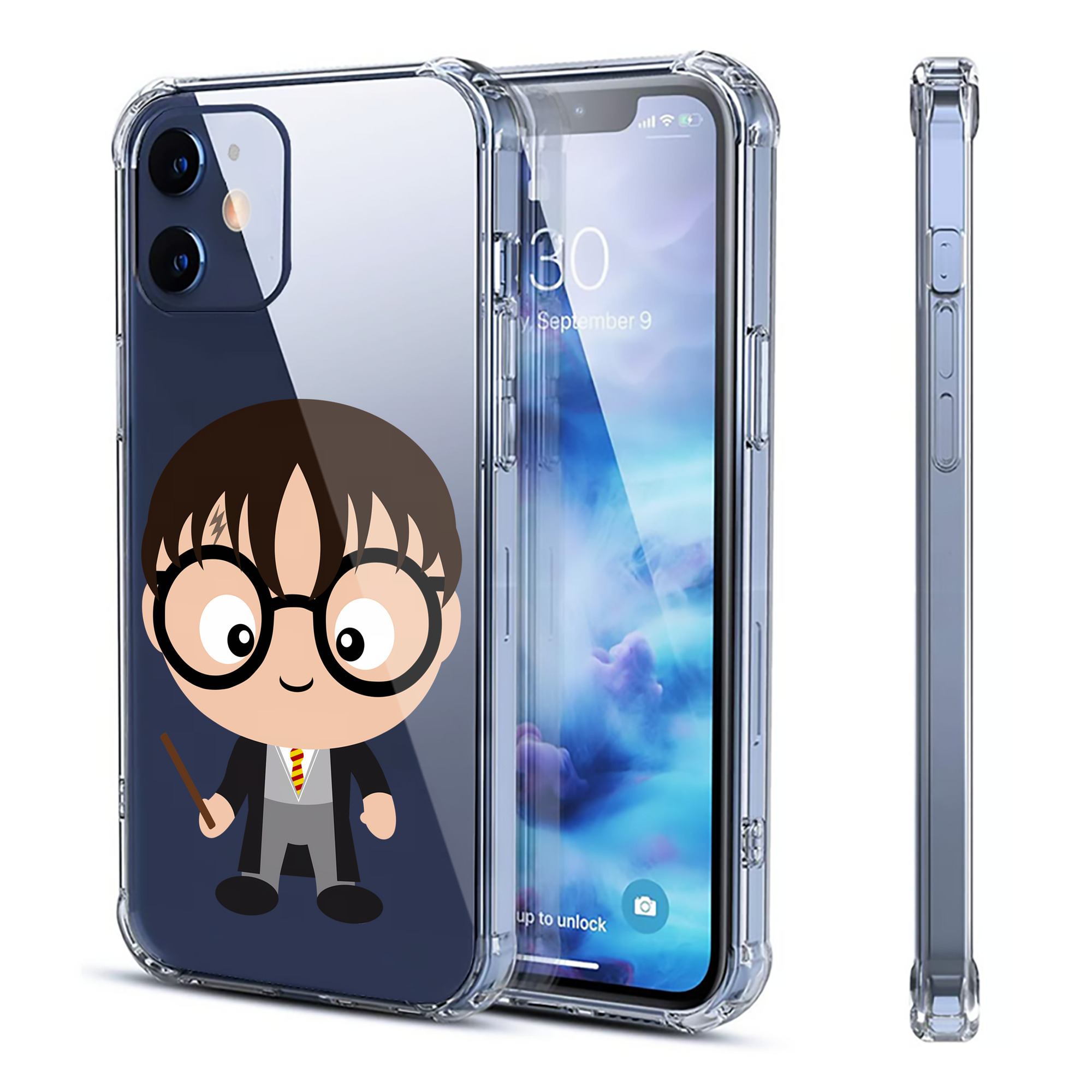 （画像用） Harry Potter ハリー・ポッターシリーズ 【iPhone 12シリーズ対応】透明スマホケース（クリアソフトケース）